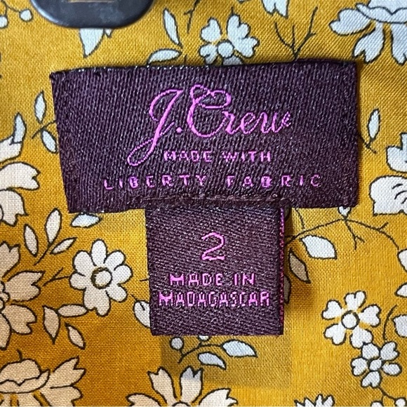 J Crew Liberty Slim Perfect Shirt Floral J5565 - Size 2 - Picture 6 of 10